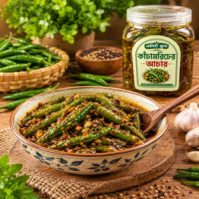 কাঁচা মরিচের আচার(300 GRAM)